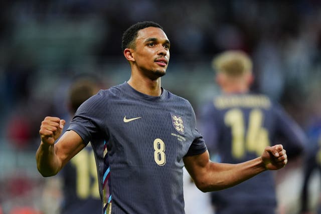 <p>Trent Alexander-Arnold was on target in England’s win</p>