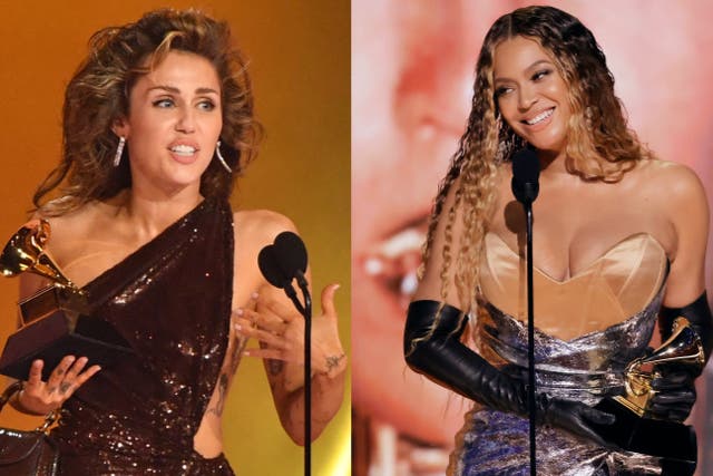 <p>Miley Cyrus admits she and Beyonce text about their mothers </p>