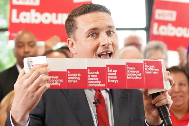 Mr Streeting is Labour’s shadow health secretary (Stefan Rousseau/PA)