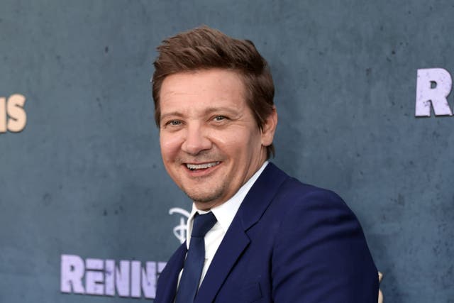 <p>Jeremy Renner in Los Angeles in April 2023 </p>
