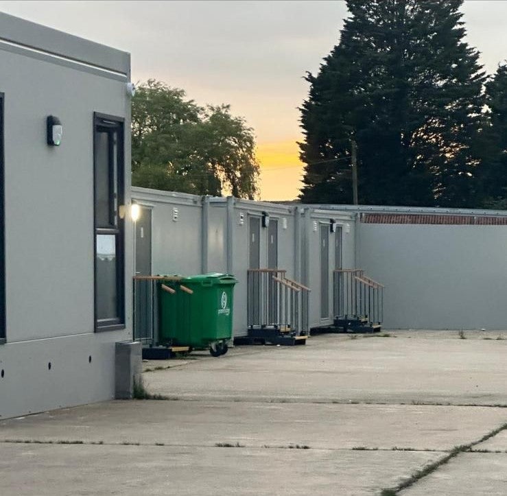Migrants will live in portacabins at the site for 6-9 months