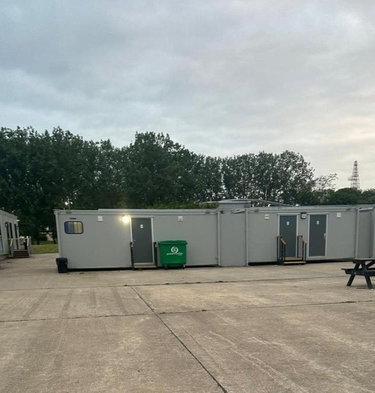 Portacabins have been installed at Wethersfield to house asylum seekers
