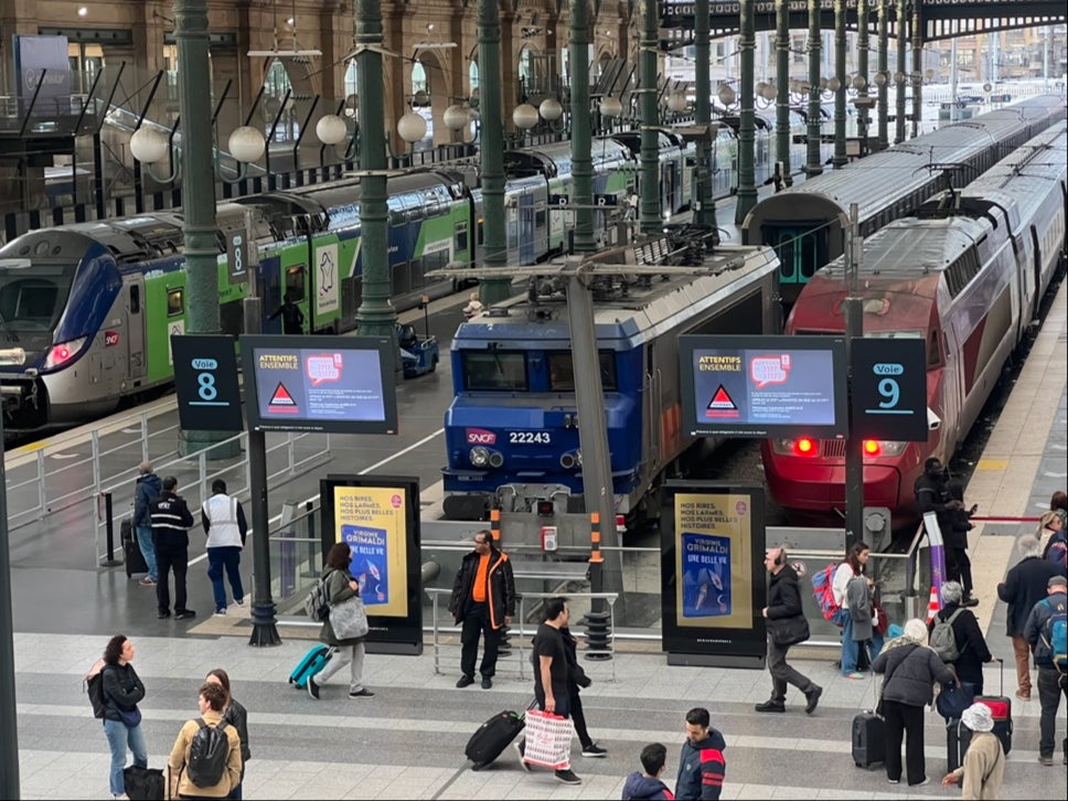 Arriving soon? Gare du Nord in Paris, the busiest railway station in France and arrival point for Eurostar trains from London