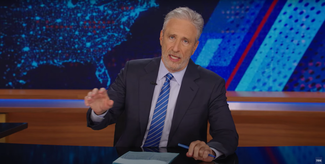 <p>Jon Stewart responded to Donald Trump’s trial verdict on his show on Monday </p>