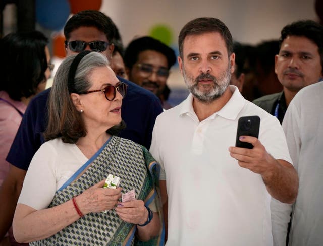 <p>The leading face of the Congress-led INDIA alliance, Rahul Gandhi is comfortably ahead in both the constituencies where he is contesting </p>