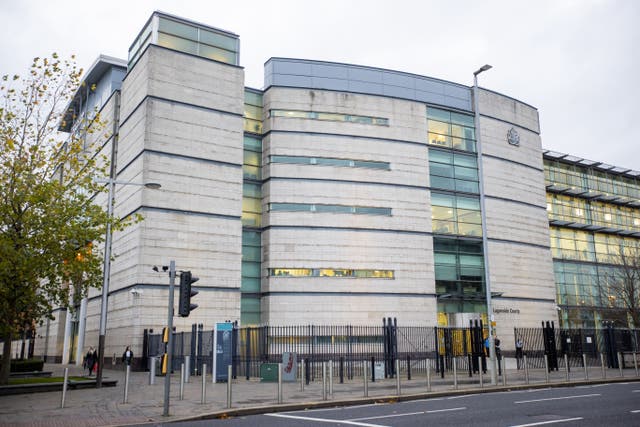 The trial is taking place at Laganside Courthouse in Belfast (Liam McBurney/PA)