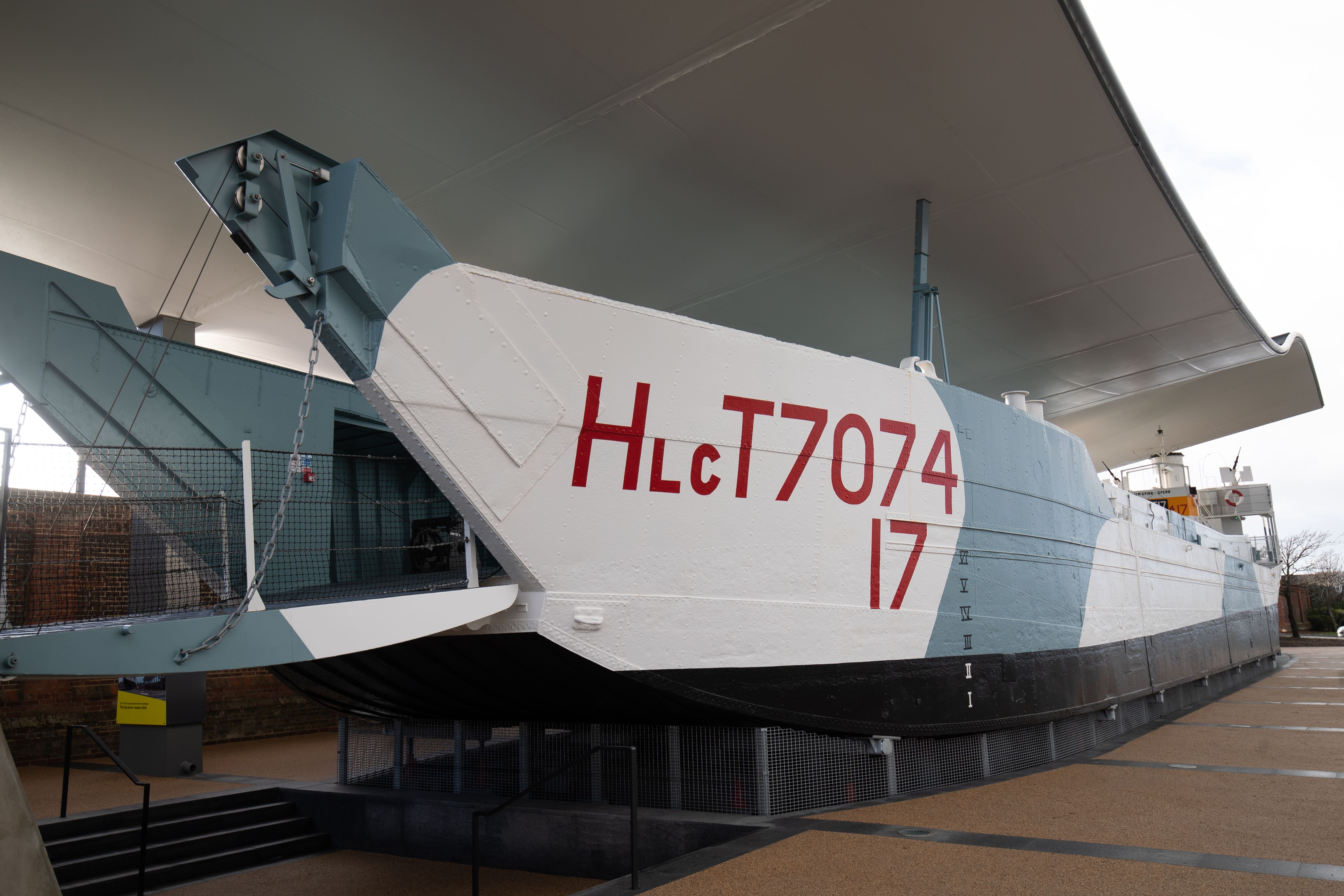 A restored Second World War landing craft LCT 7074 (PA)