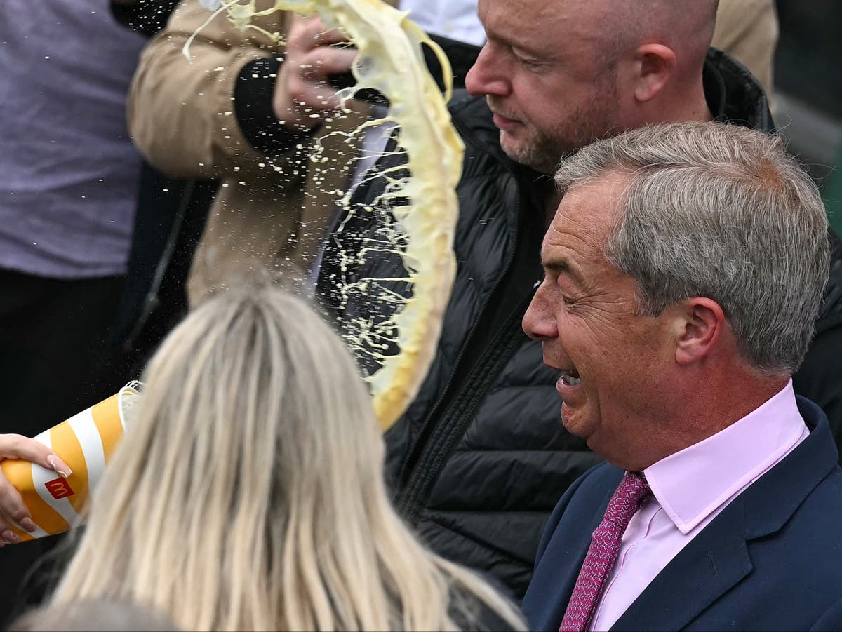 Nigel Farage pledges to be ‘bloody nuisance’ as clashes break out in Clacton – live