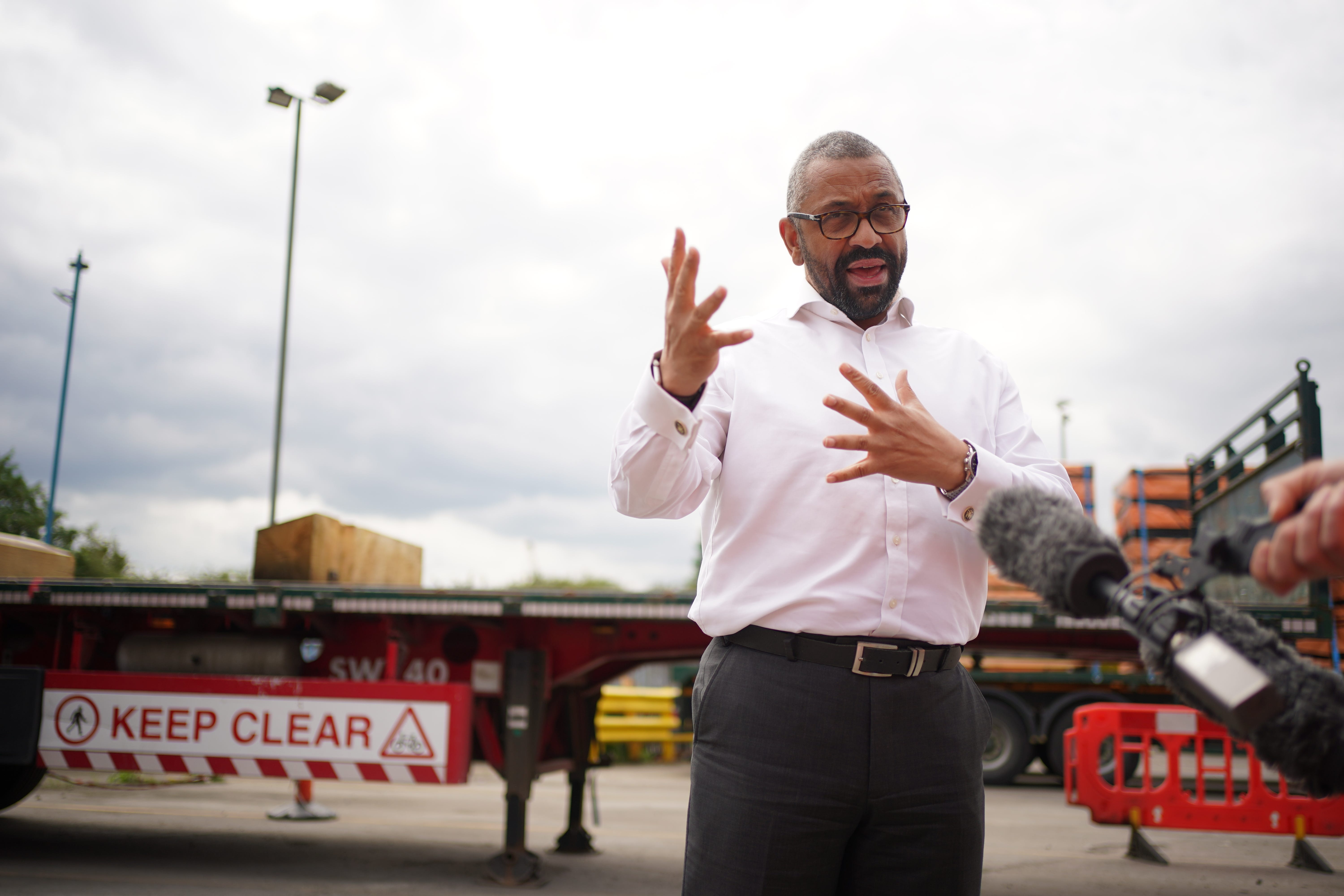 Home secretary James Cleverly