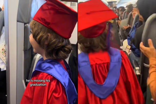 <p>Kindergartner gets sweet in-flight ceremony after missing graduation</p>