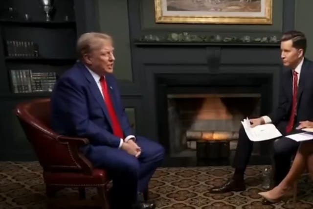 <p>Donald Trump, seated for a Fox News interview on 2 June, fidgets his feet during a discussion about his ideal vice president A body language expert says Donald Trump’s interview after being convicted of 34 felonies showed signs of anxiety and “lower confidence” in his non-verbal cues. </p>