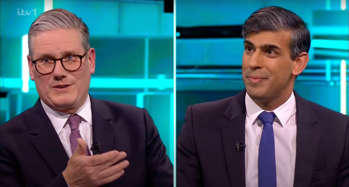 Gentlemen please! Sunak claims narrow win over Starmer in tetchy first general election TV debate