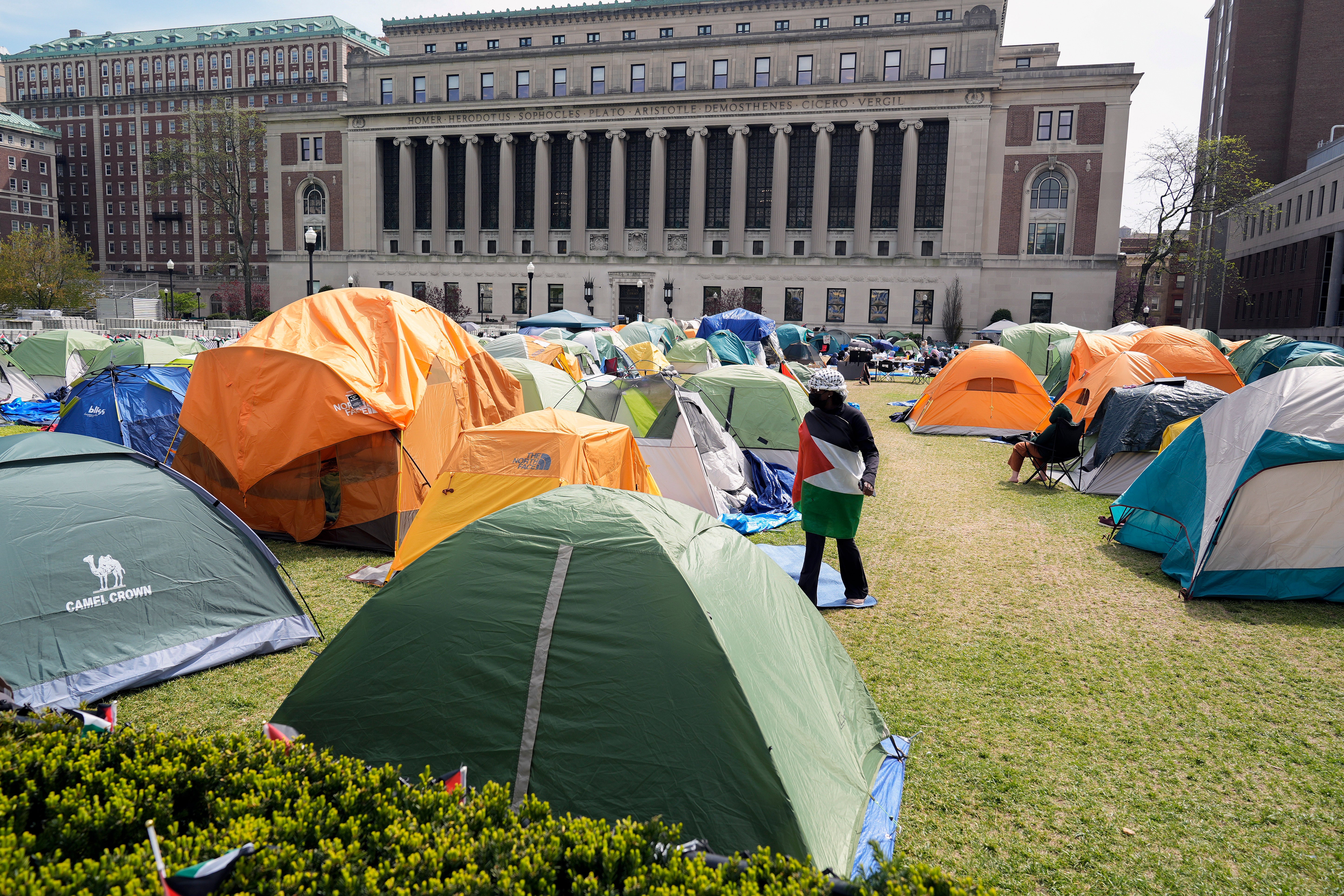 Three administrators at Columbia were placed on leave after texts surfaced, revealing insensitive comments made toward an antisemitism panel after student protests over the Israel-Gaza war erupted on campus