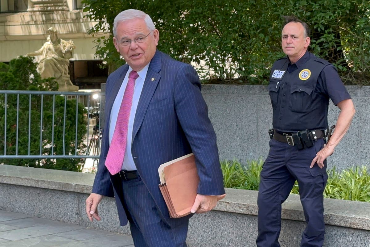 Sen. Bob Menendez’s wife is excused from court after cancer surgery