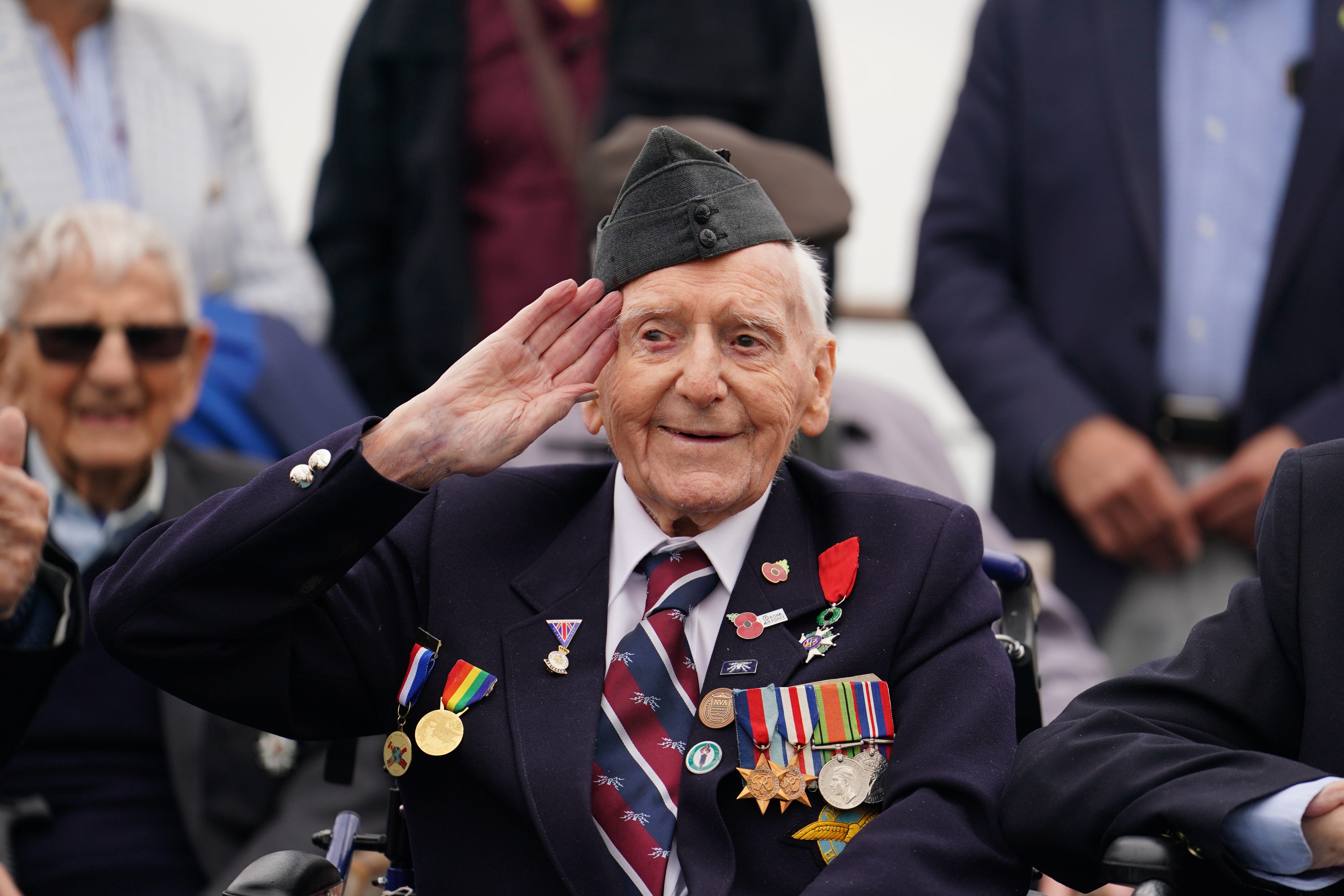 100-year-old D-Day veteran Bernard Morgan (Jordan Pettitt/PA)