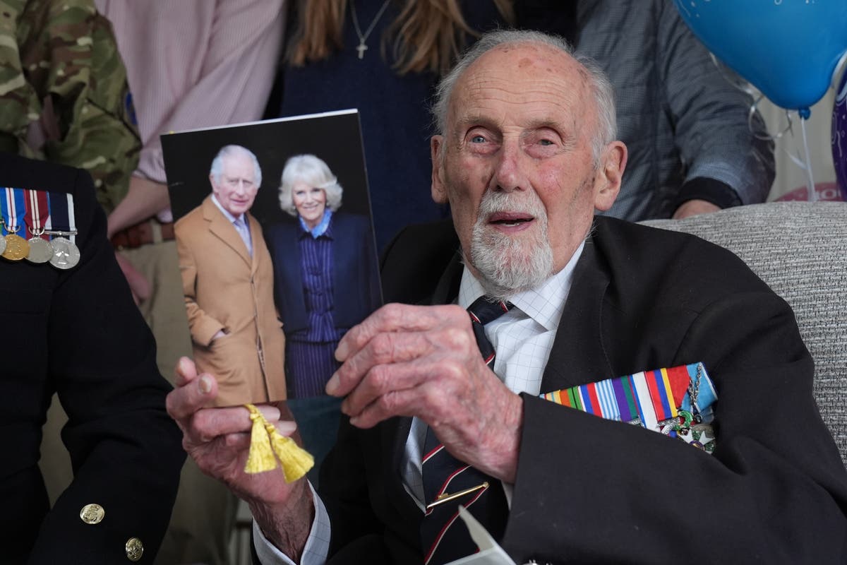 Watch as King Charles attends D-Day ceremony alongside Queen and Prince William