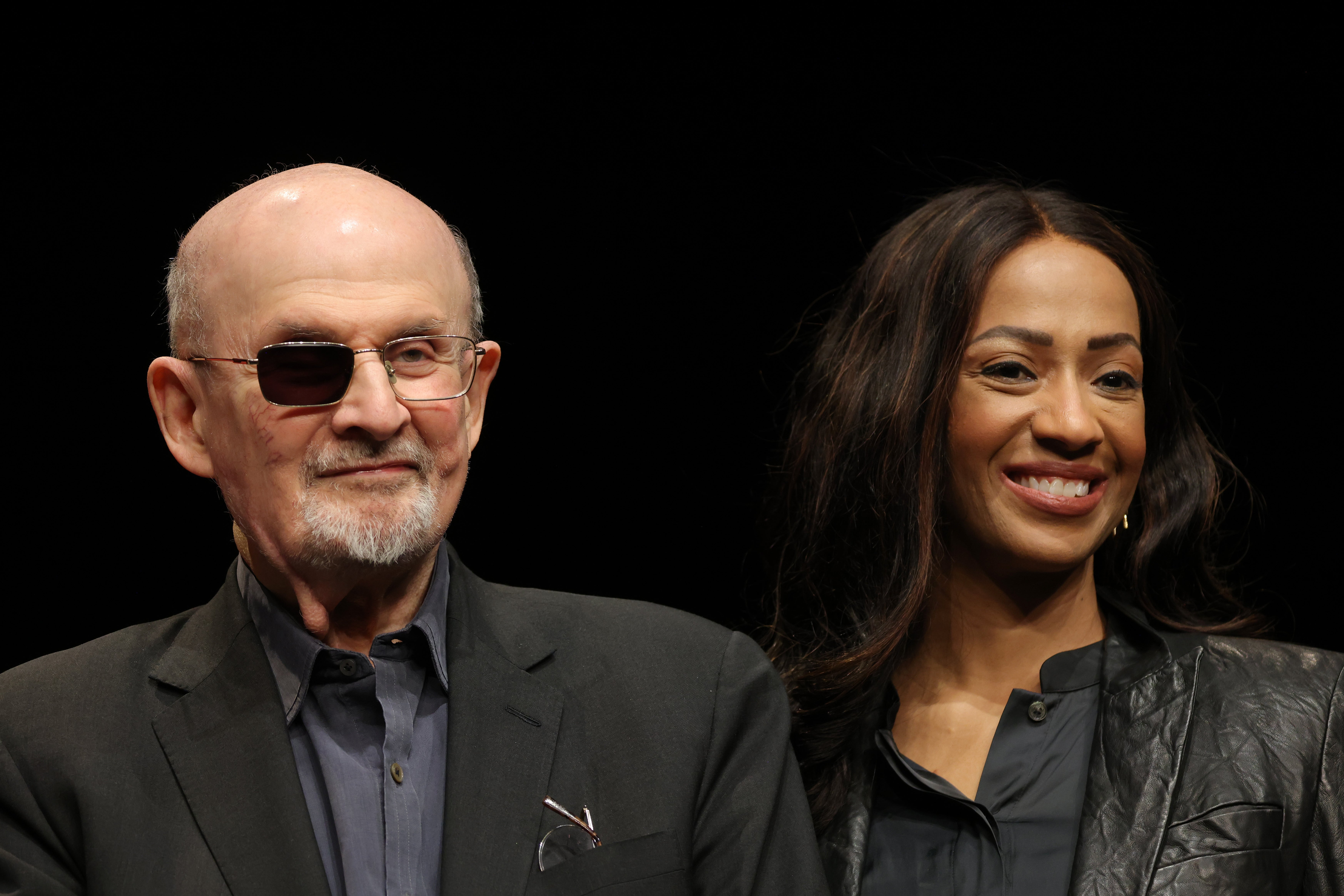 Salman Rushdie and his wife, Rachel Eliza Griffiths