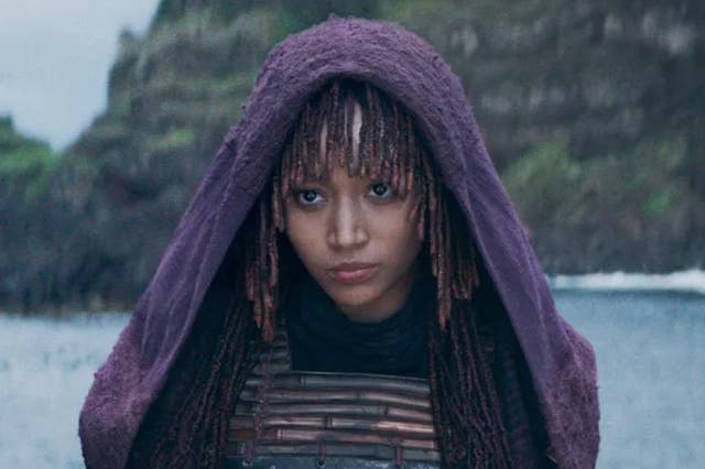 <p>Dark side doppelganger:  Amandla Stenberg double roles in the series as Osha and her rogue twin Mae </p>
