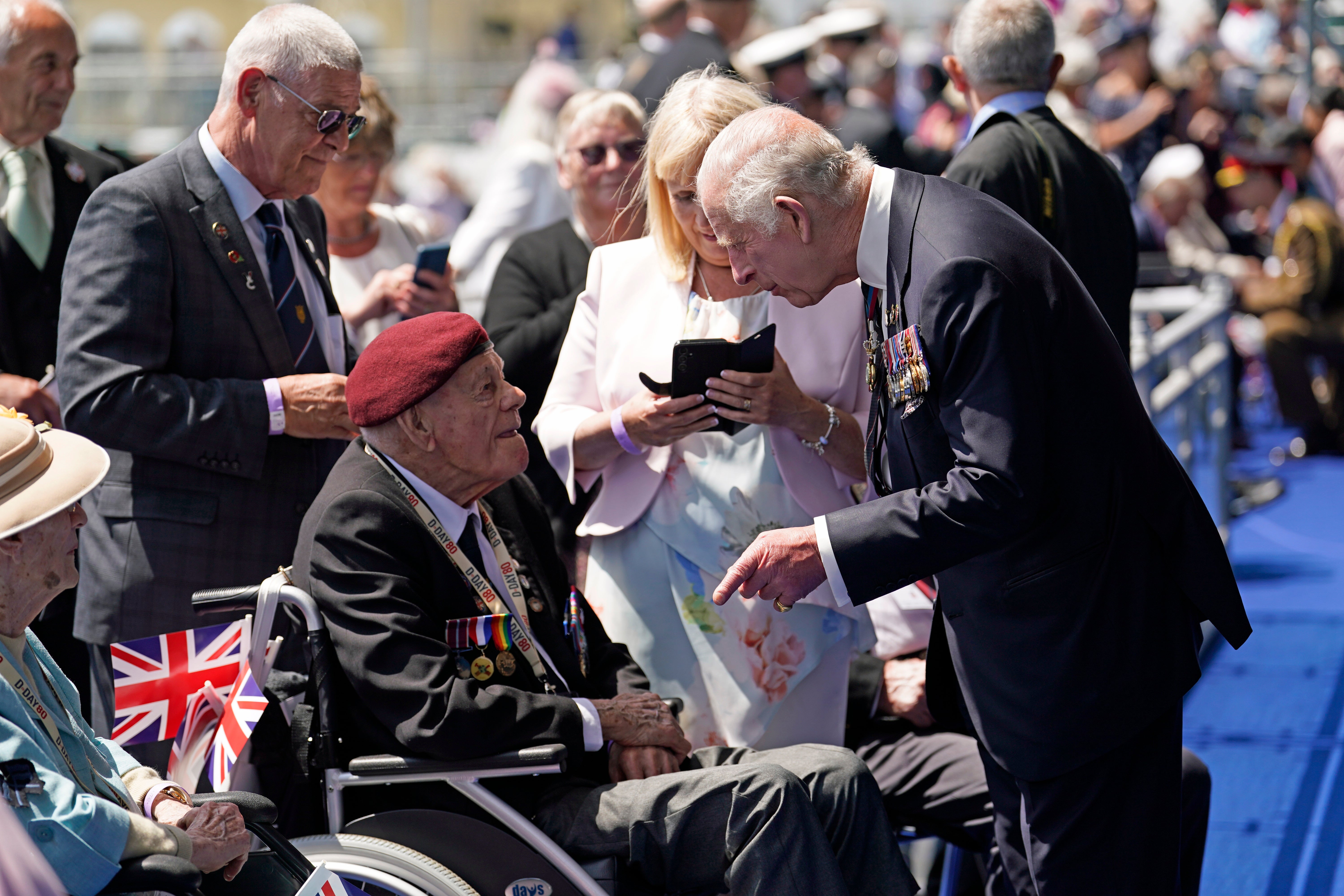 Charles also spoken to a number of servicemen