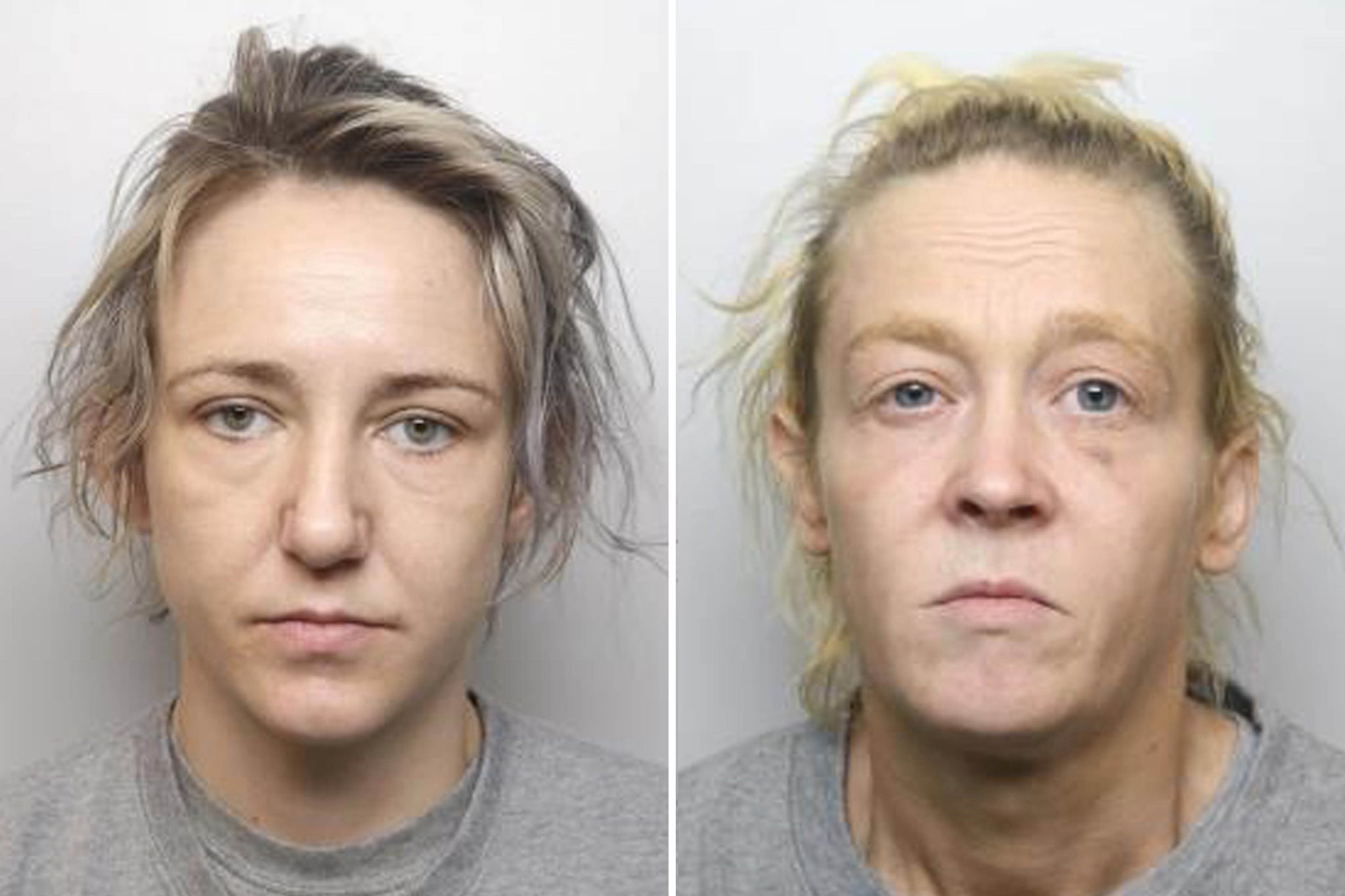 Zoe Rider, 36, and Nicola Lethbridge, 45, attacked their 60-year-old neighbour Stephen Koszyczarski in his Sheffield flat as they falsely accused him of being a paedophile.