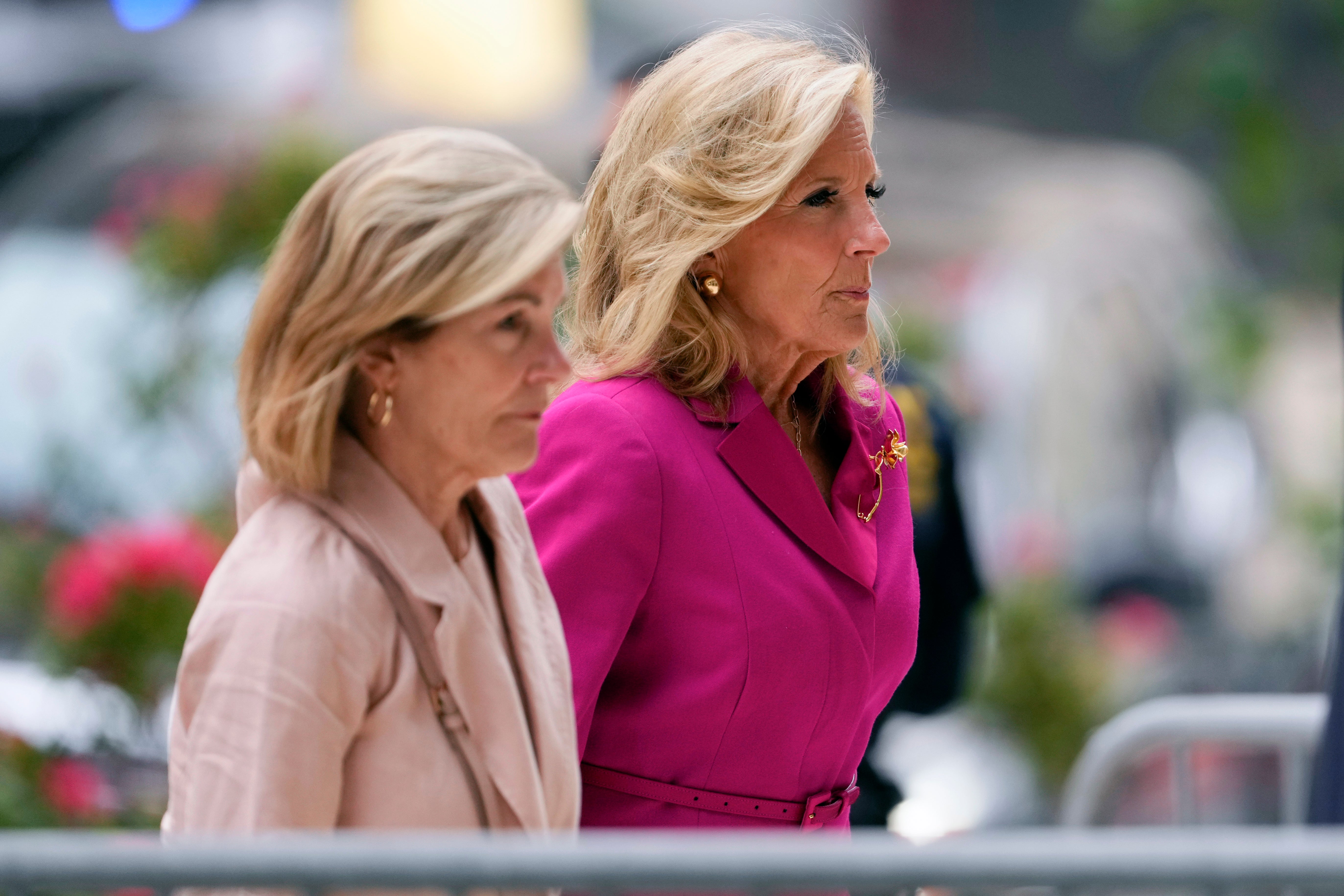 First lady Jill Biden arrives at federal court, Wednesday, June 5, 2024, in Wilmington, Del.