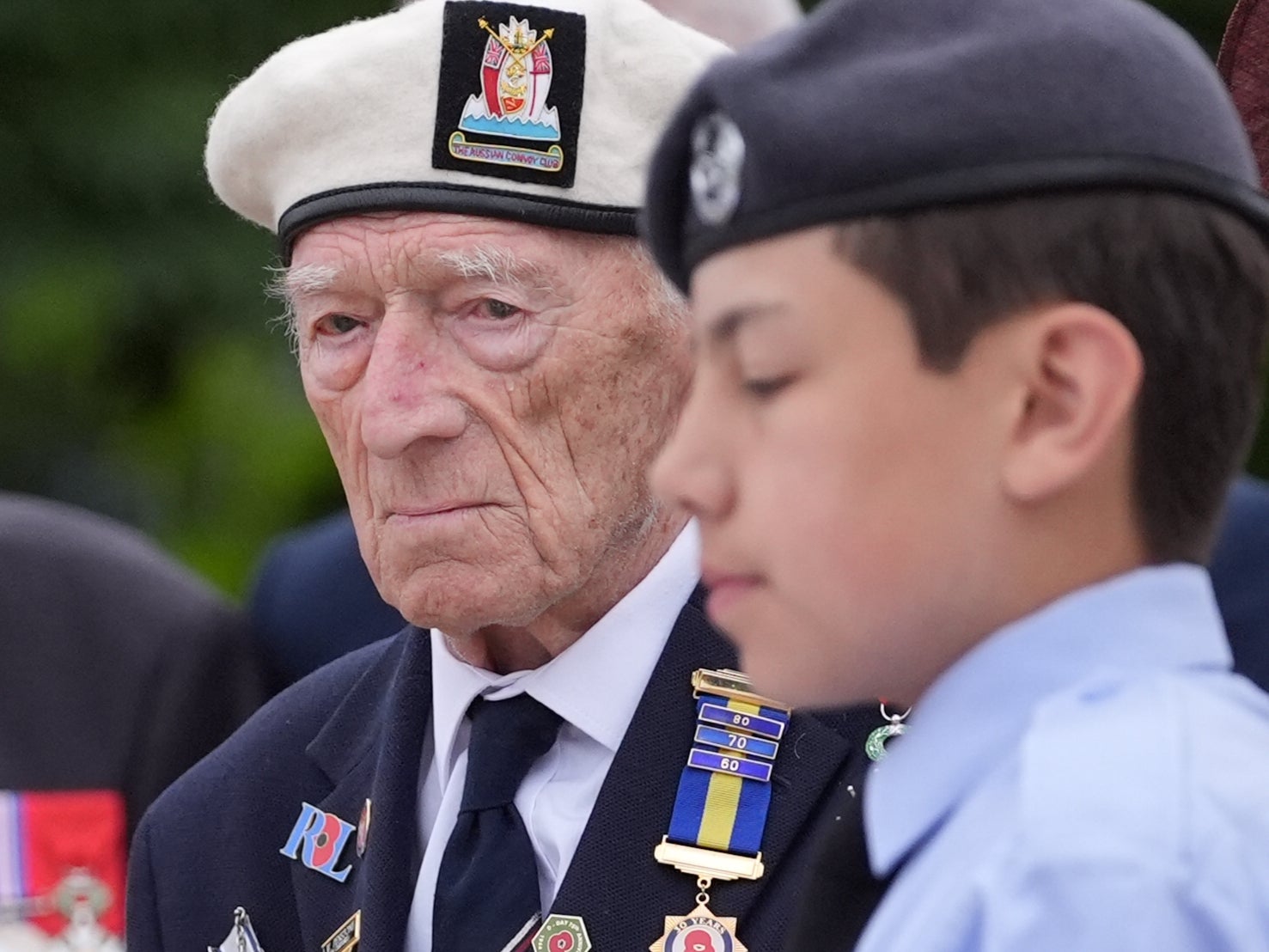Alec Penstone, who served on HMS Campania, saluted fallen soldiers