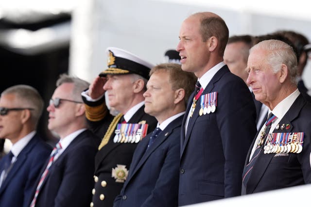 The Prince of Wales and the King will mark the anniversary of D-Day (PA)