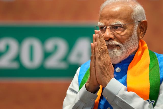 <p>Modi set to become Indian PM for the third time  </p>