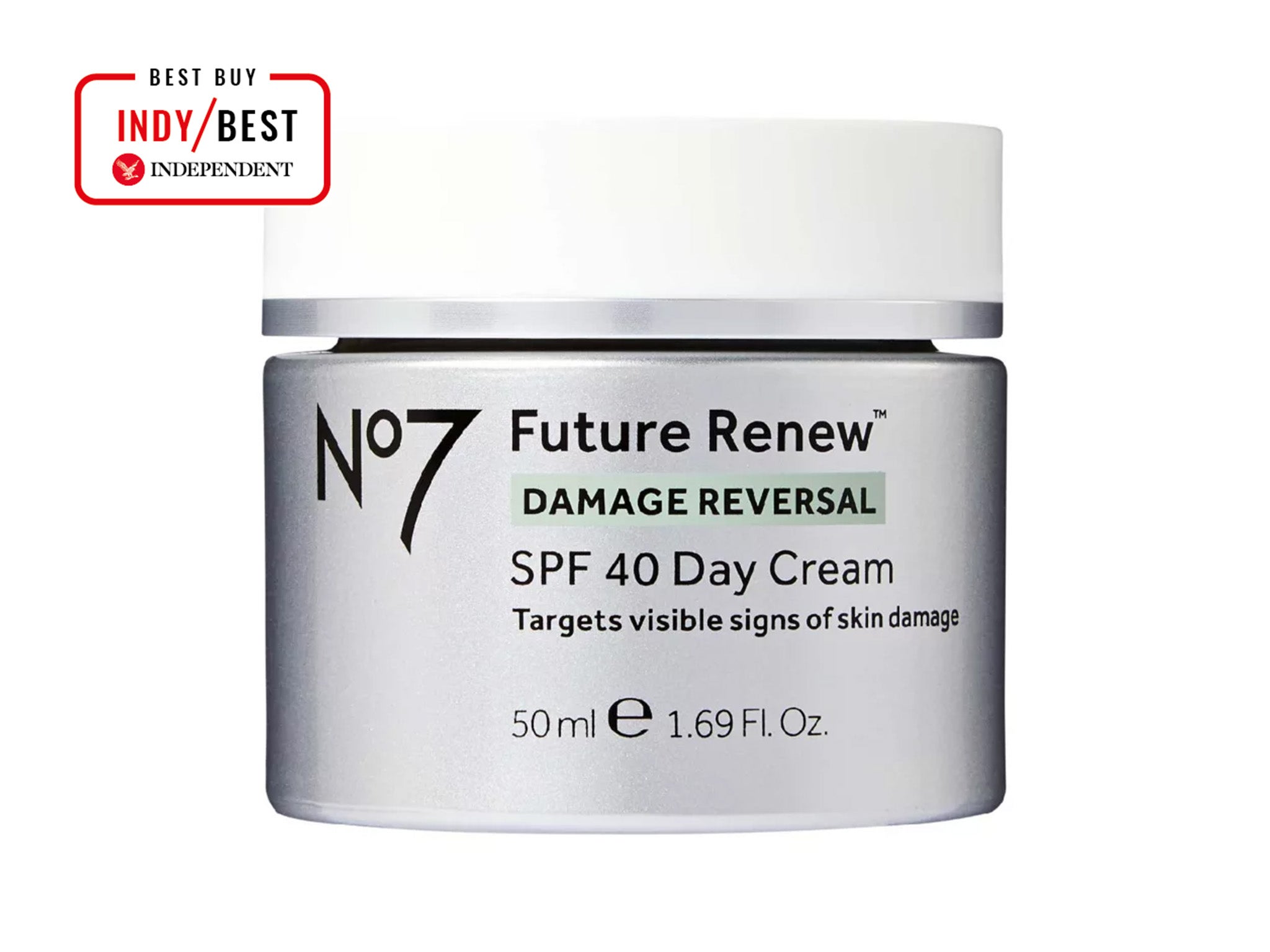 Best anti-ageing day creams No7 future renew damage reversal SPF 40 day cream