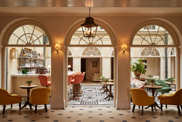 <p>The decor at Lime Wood highlights the building’s heritage</p>