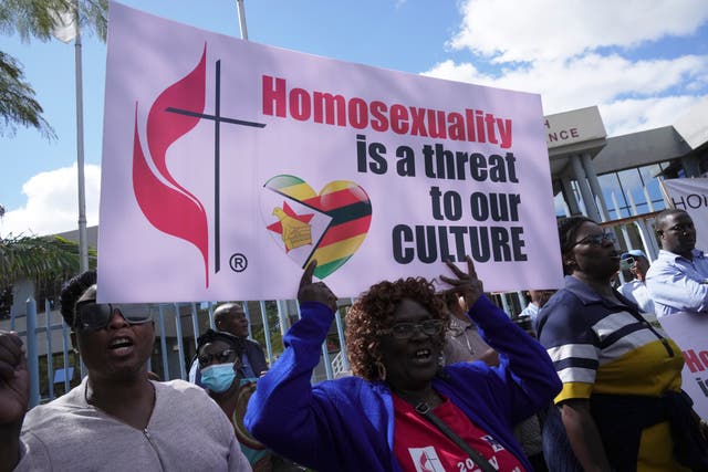 Zimbabwe-Methodists-Protest