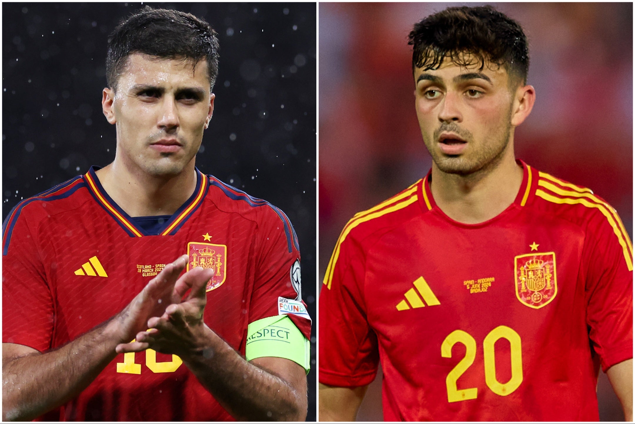 A pivot of Manchester City bedrock Rodri (left) and Barcelona star Pedri will be the starting point for the Spanish engine room