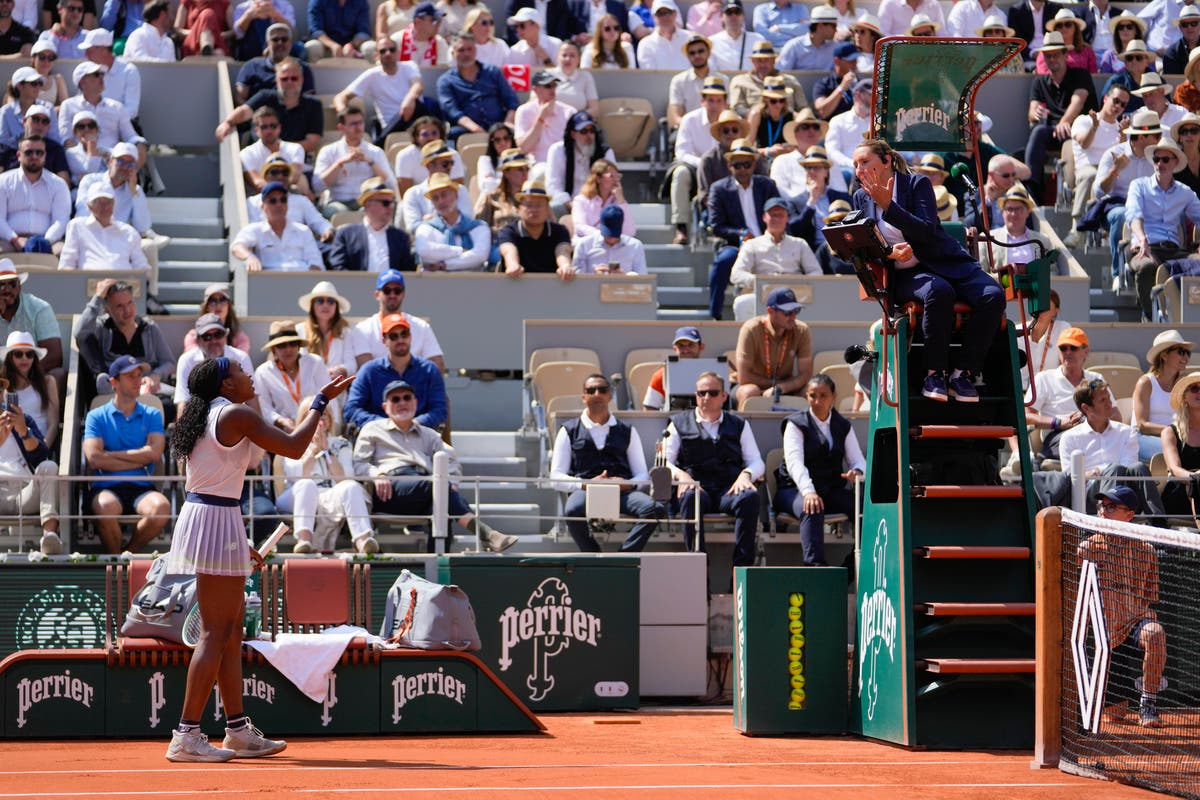 French Open day 12: Coco Gauff fumes at umpire as Iga Swiatek reaches semi-final