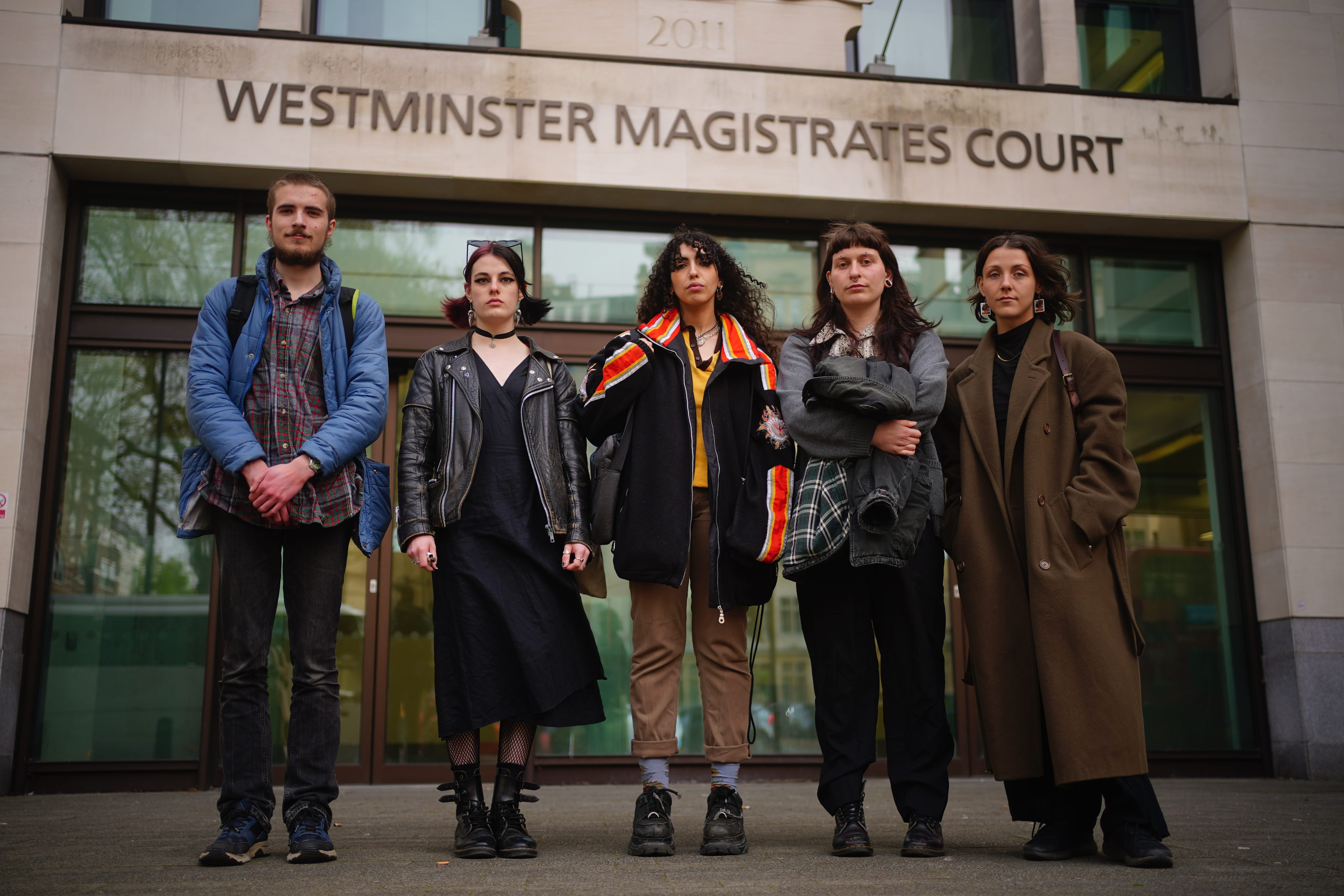 Five Just Stop Oil protesters who stormed West End show given community work The Independent