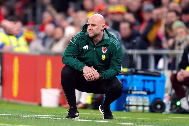 Rob Page had to face up to jeers from Wales supporters after his side’s goalless friendly draw against Gibraltar (David Davies/PA)