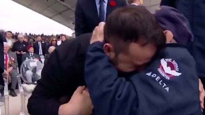 <p>Watch: President Zelensky’s heartbreaking exchange with D-Day veteran.</p>