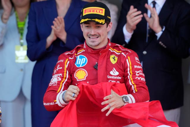 Charles Leclerc won in Monaco last time out (Luca Bruno/AP)