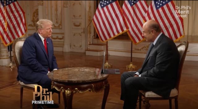 <p>Donald Trump sits down with Dr Phil to talk about a host of issues in an interview.</p>