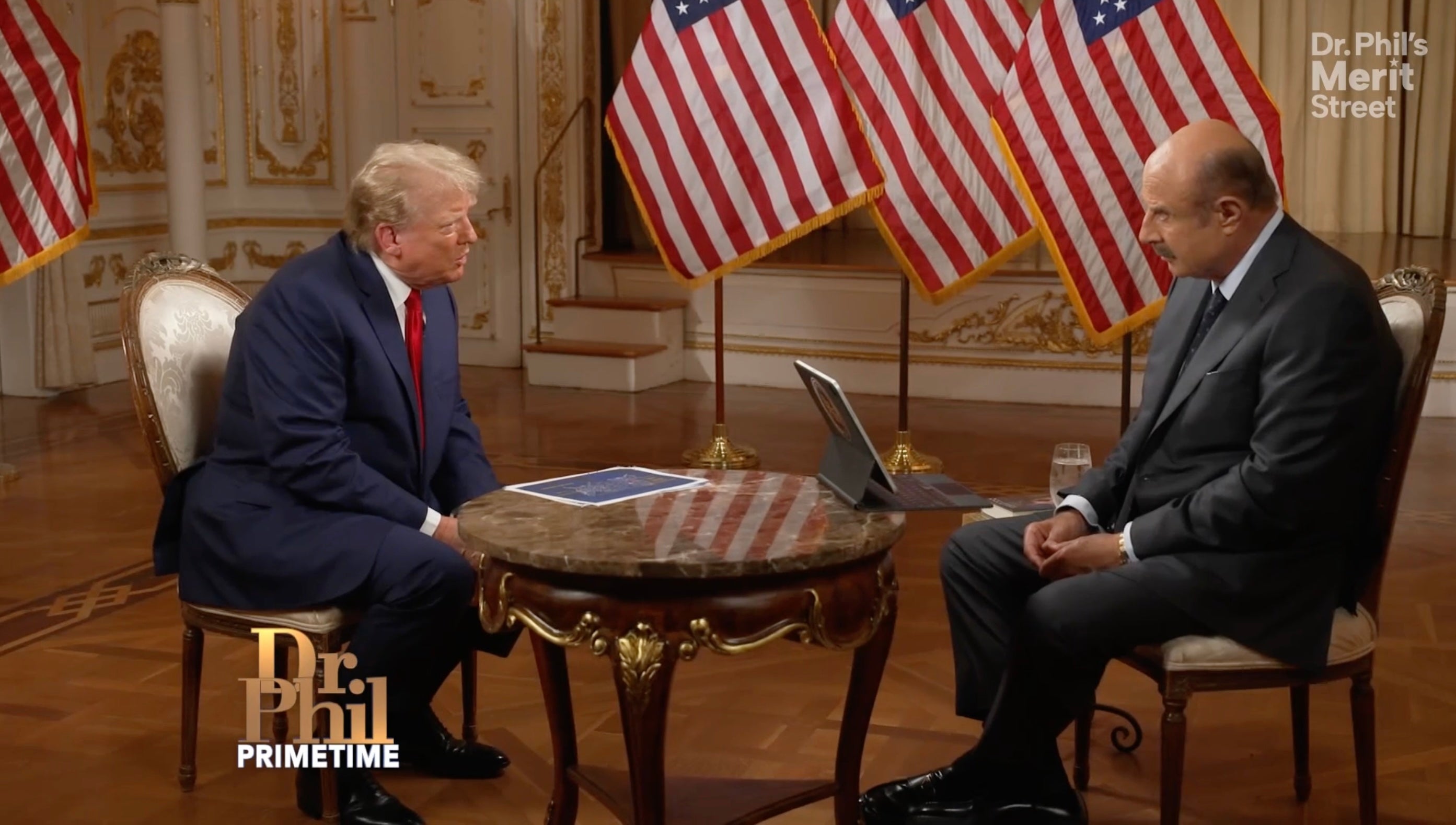 Donald Trump and Dr. Phil discuss several topics including the election and his family during an interview on June 6.