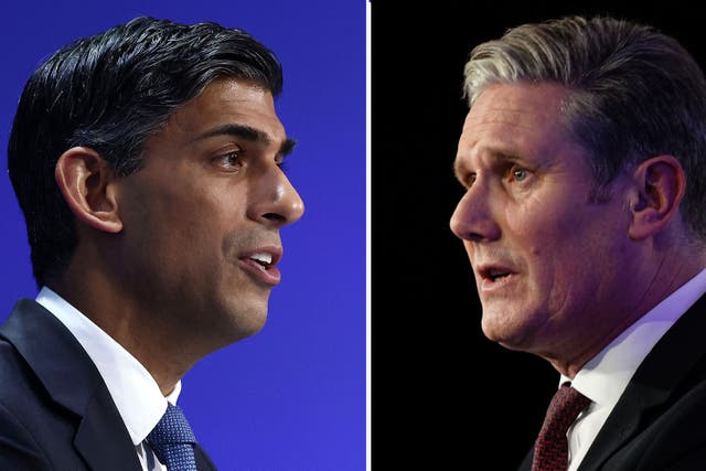 Prime Minister Rishi Sunak (left) and Labour leader Sr Keir Starmer (PA)