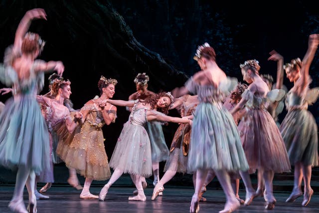 <p>Francesca Hayward (Titania) in ‘The Dream’, The Royal Ballet</p>