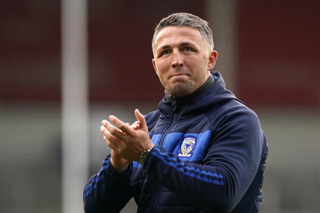 Warrington head coach Sam Burgess has urged his side to seize their moment at Wembley (Martin Rickett/PA)