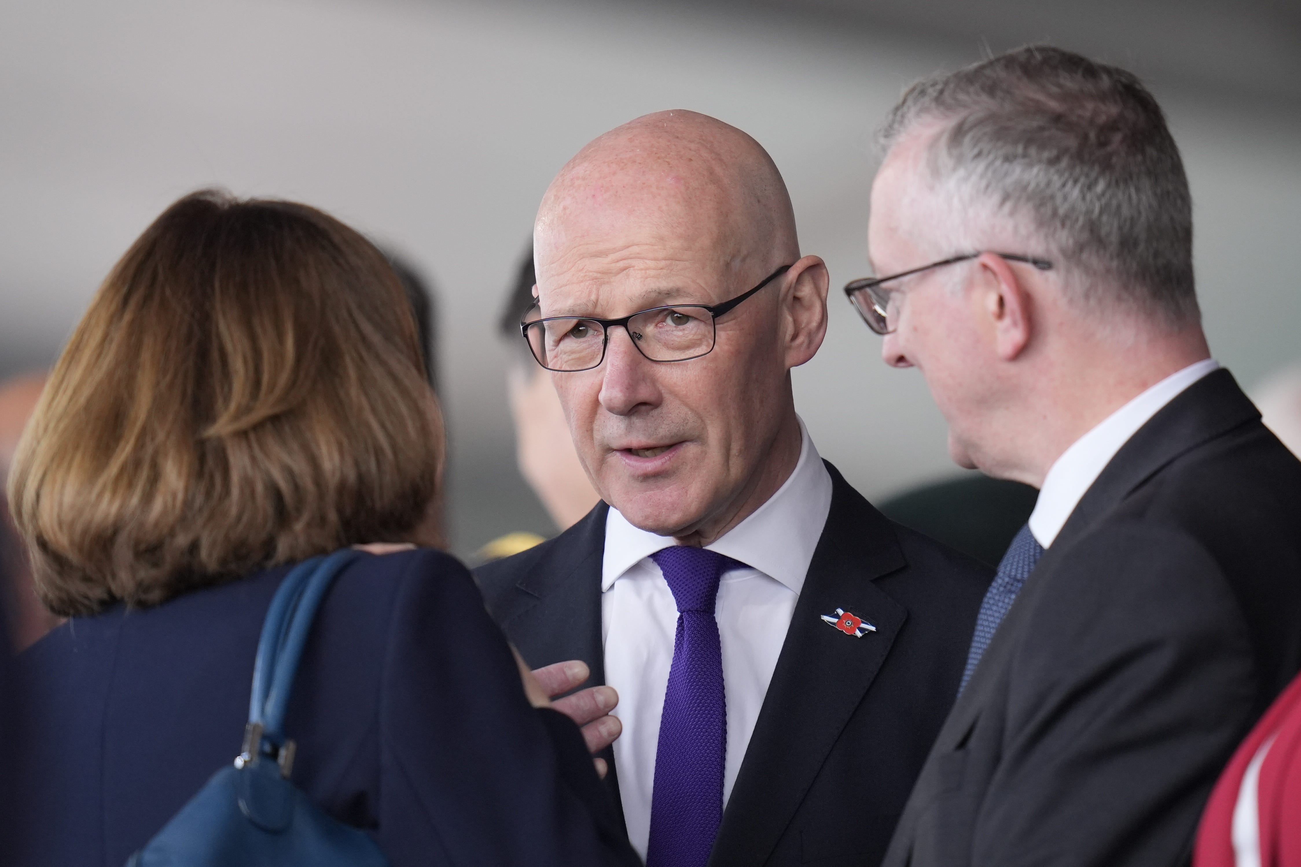 The First Minister attended the commemorations in Normandy (Andrew Matthews/PA)