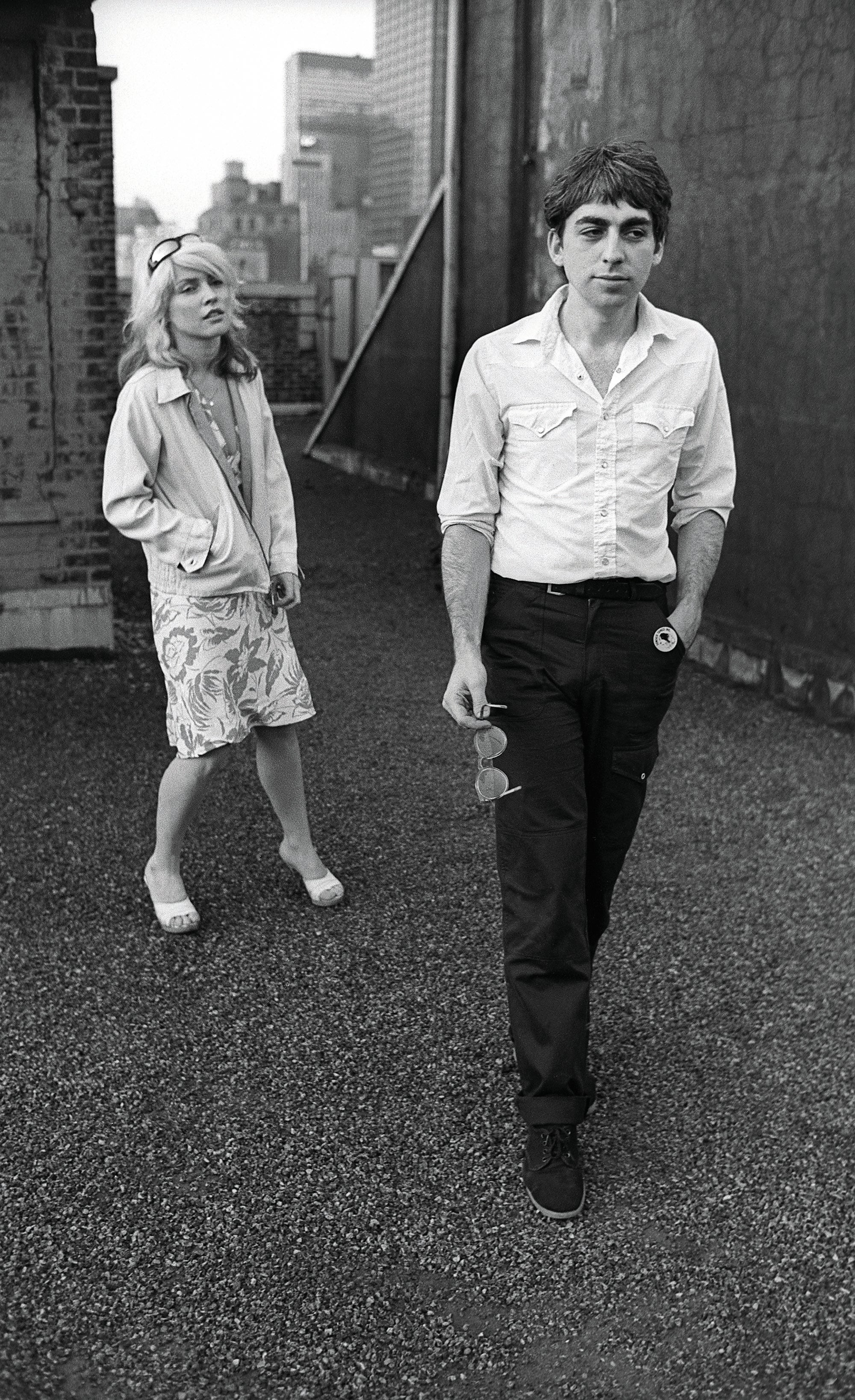 Harry and Stein of Blondie take a break from recording ‘Parallel Lines’ in Record Plant studios, New York, 1978