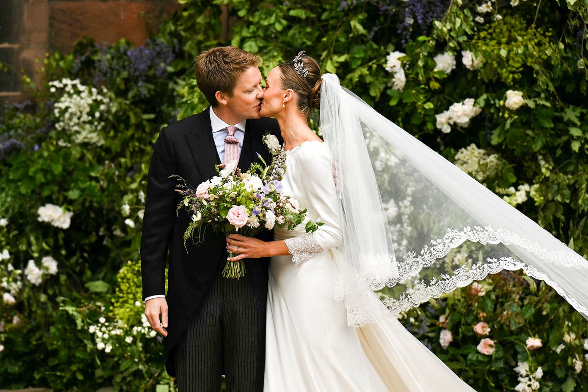 Billionaire Duke of Westminster ties the knot as Prince William looks on