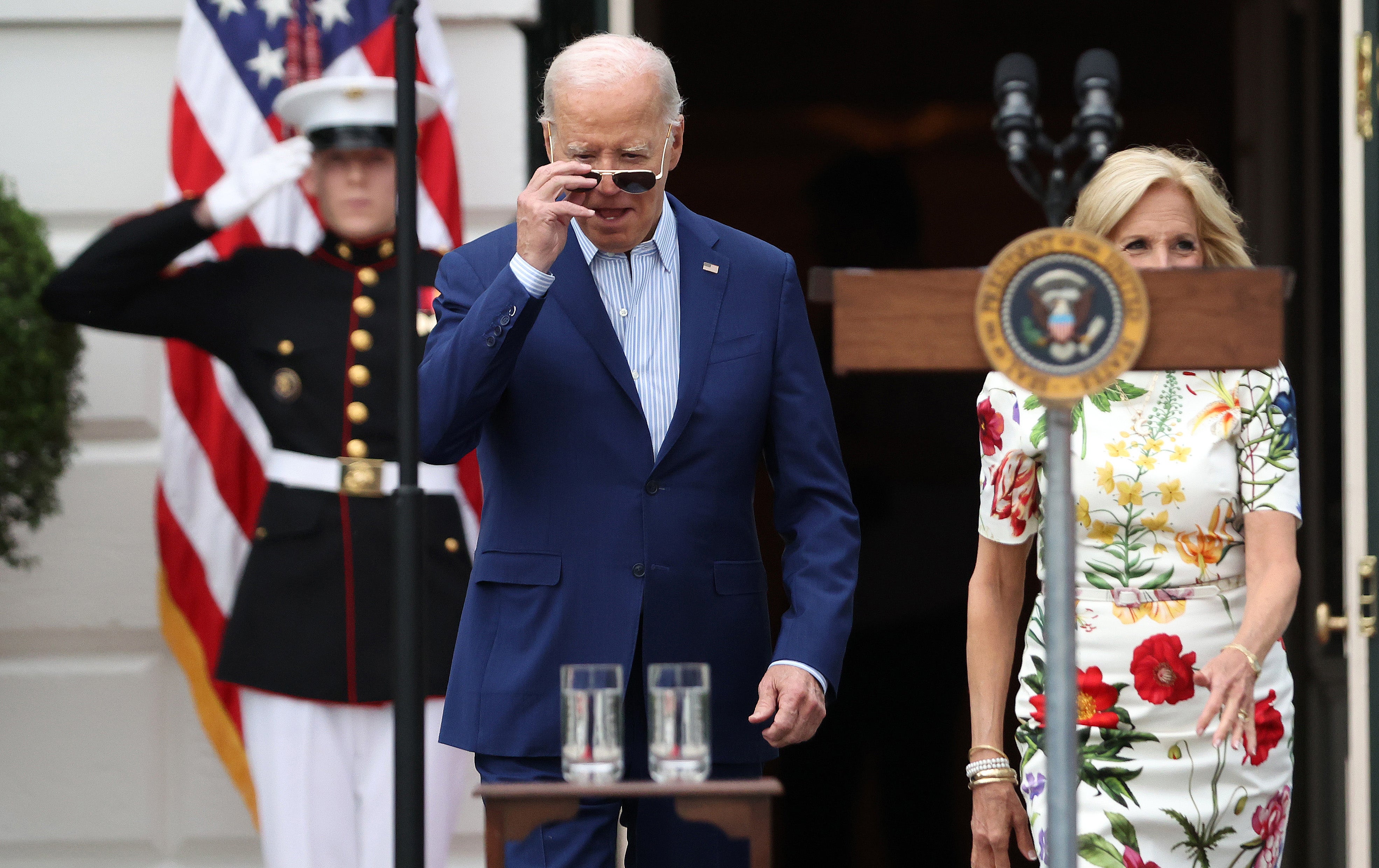 President Joe Biden hailed the latest jobs report on Friday