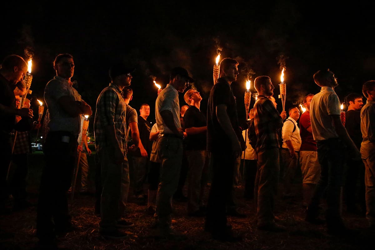 Mysterious bronze neo-Nazi tiki torch for Trump statue appears in Washington DC