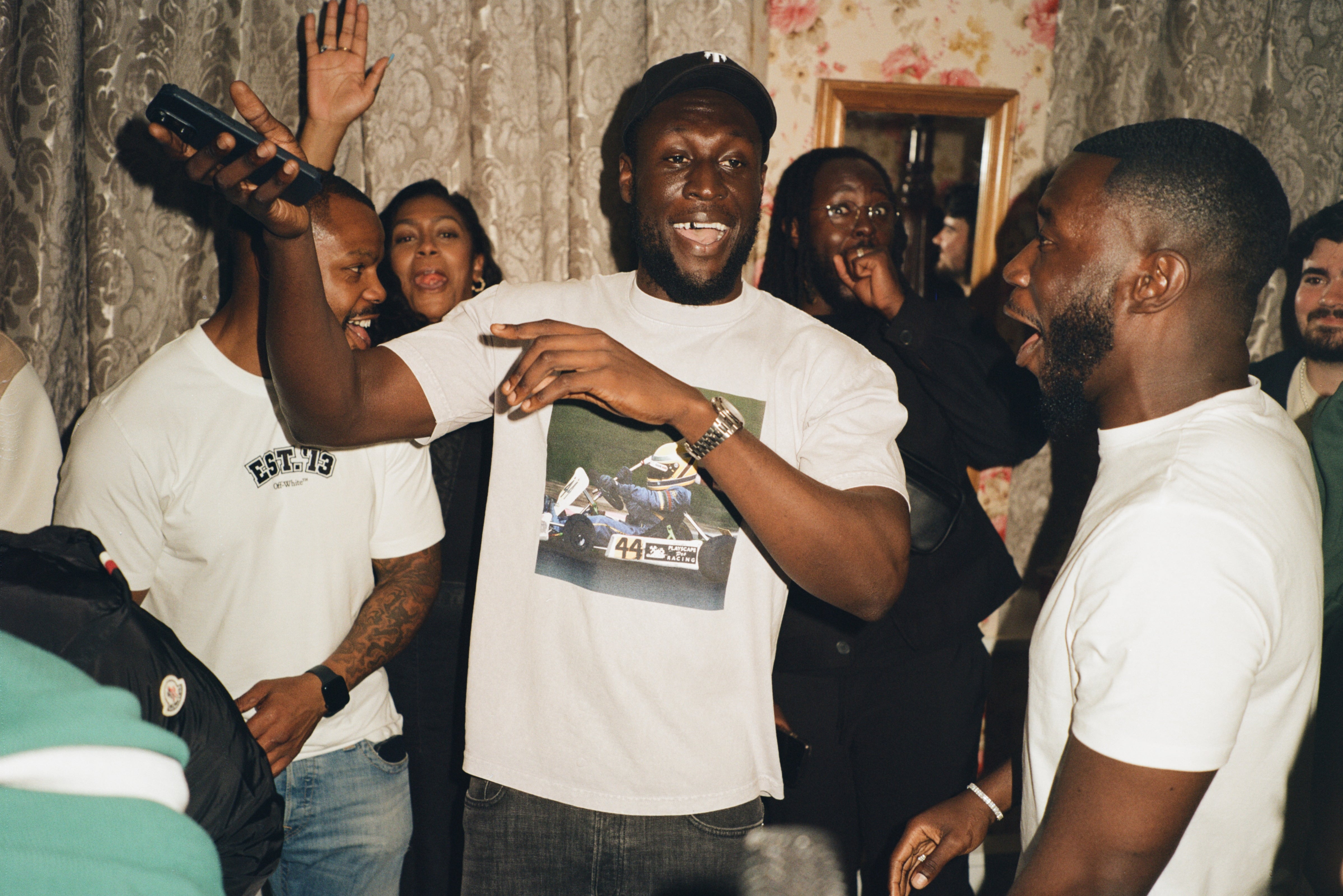 Stormzy em seu evento de lançamento da House Party com The Cream Group