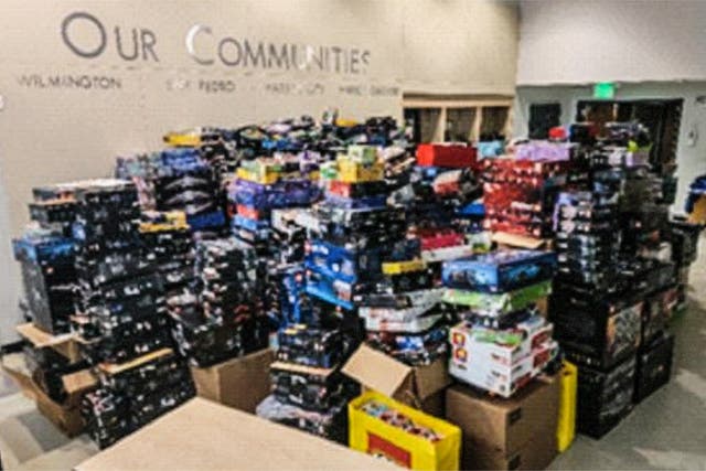 <p>Authorities with the Los Angeles Police Department recovered nearly 3,000 boxes of stolen Legos this week and arrested two people connected to the crime</p>