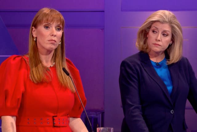 <p>Mordaunt and Rayner dominated the debate </p>